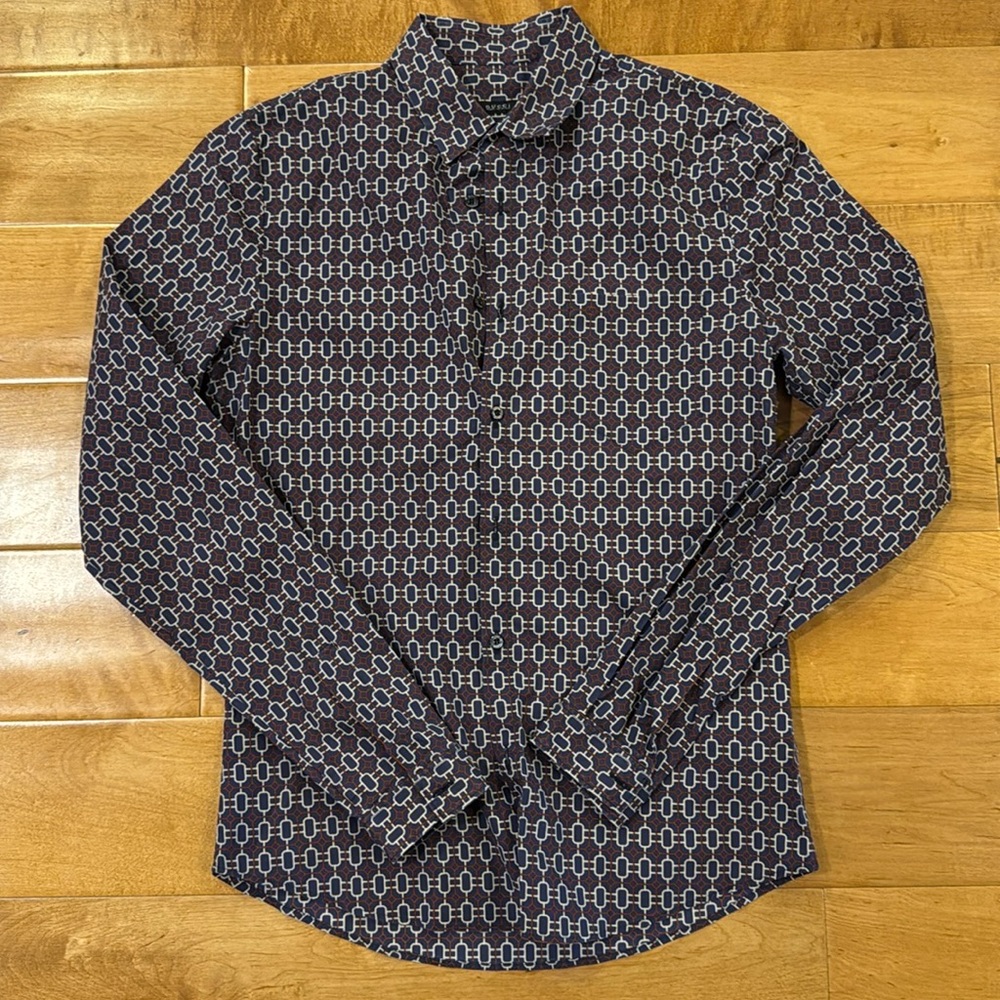 Gucci Duke Dress Shirt Blue and Red Horsebit